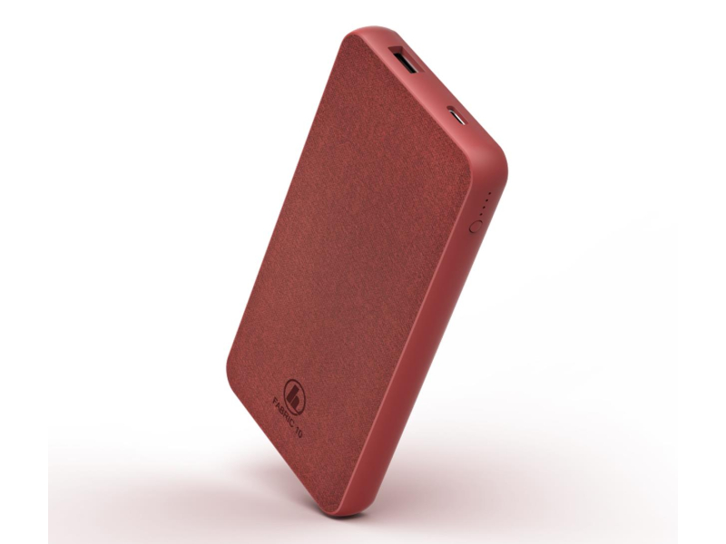 Hama Fabric 10, 10000 mAh, Czerwony